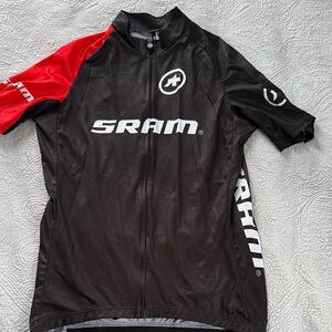 SRAM Black and Red Assos Cycling Jersey